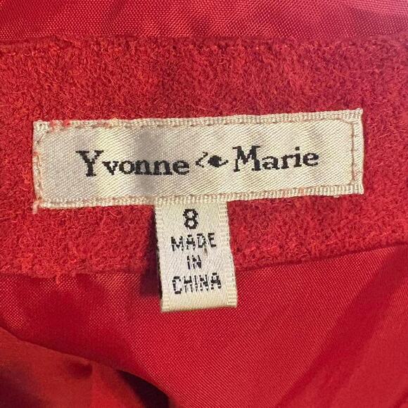 Yvonne Marie Red Suede Button-Up Shacket - Picture 4 of 4